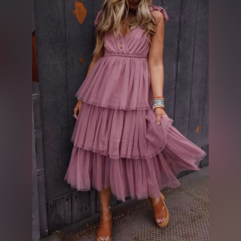 In Loom Itzel Tiered Tulle Dress